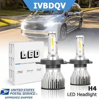 Walmart For Honda Odyssey 1995-2004 LED Headlights H4/9003 High Low Beam Bulb 2Pcs 36W 6000K Bright White offer