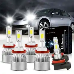 Walmart For 2007-2018 Nissan Altima LED Headlight Hi/Lo+Fog Light Bulbs Kit 6000K White offer