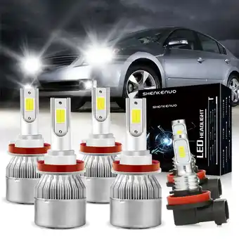 Walmart For 2007-2018 Nissan Altima LED Headlight Hi/Lo+Fog Light Bulbs Kit 6000K White offer