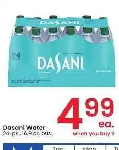 Albertsons Dasani Water - 24 - pk., 16.9 oz. btls offer