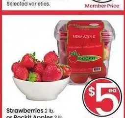Albertsons Strawberries 2 lb. or Rockit Apples 3 lb offer