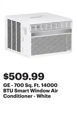 Best Buy GE - 700 Sq. Ft. 14000 BTU Smart Window Air Conditioner - White offer