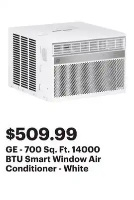 Best Buy GE - 700 Sq. Ft. 14000 BTU Smart Window Air Conditioner - White offer