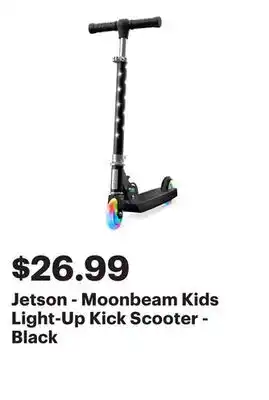 Best Buy Jetson - Moonbeam Kids Light-Up Kick Scooter - Black offer