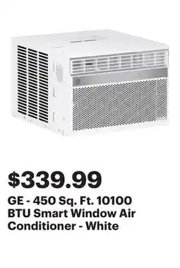 Best Buy GE - 450 Sq. Ft. 10100 BTU Smart Window Air Conditioner - White offer