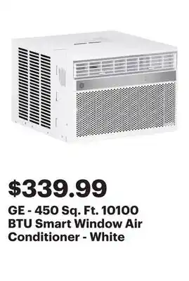 Best Buy GE - 450 Sq. Ft. 10100 BTU Smart Window Air Conditioner - White offer