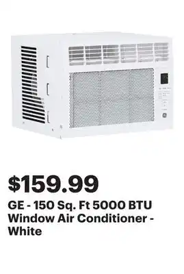 Best Buy GE - 150 Sq. Ft 5000 BTU Window Air Conditioner - White offer