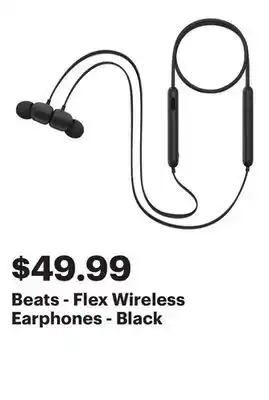 Best Buy Beats - Flex Wireless Earphones - Black offer