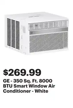 Best Buy GE - 350 Sq. Ft. 8000 BTU Smart Window Air Conditioner - White offer