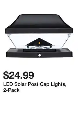 Harbor Freight Tools LED Solar Post Cap Lights, 2-Pack offer