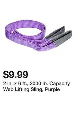 Harbor Freight Tools 2 in. x 6 ft., 2000 lb. Capacity Web Lifting Sling, Purple offer