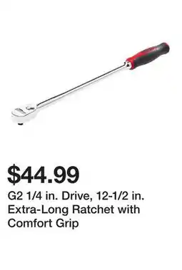 Harbor Freight Tools G2 1/4 in. Drive, 12-1/2 in. Extra-Long Ratchet with Comfort Grip offer