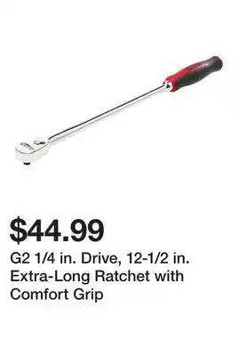 Harbor Freight Tools G2 1/4 in. Drive, 12-1/2 in. Extra-Long Ratchet with Comfort Grip offer