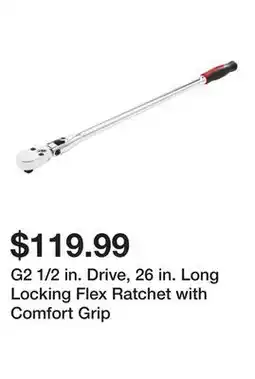 Harbor Freight Tools G2 1/2 in. Drive, 26 in. Long Locking Flex Ratchet with Comfort Grip offer