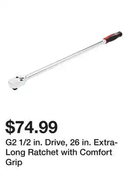 Harbor Freight Tools G2 1/2 in. Drive, 26 in. Extra-Long Ratchet with Comfort Grip offer