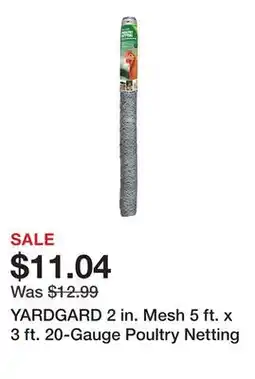 Tractor Supply Company YARDGARD 2 in. Mesh 5 ft. x 3 ft. 20-Gauge Poultry Netting offer