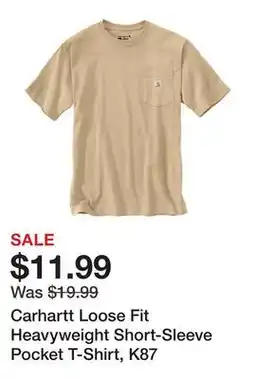 Tractor Supply Company Carhartt Loose Fit Heavyweight Short-Sleeve Pocket T-Shirt, K87 offer