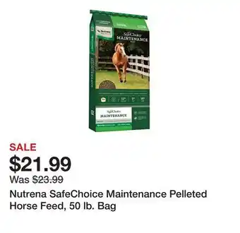 Tractor Supply Company Nutrena SafeChoice Maintenance Pelleted Horse Feed, 50 lb. Bag offer