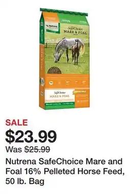 Tractor Supply Company Nutrena SafeChoice Mare and Foal 16% Pelleted Horse Feed, 50 lb. Bag offer