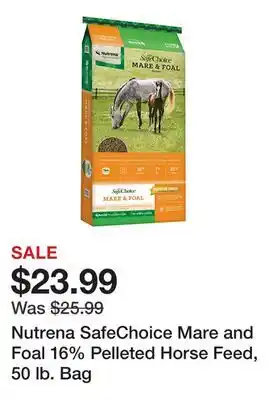 Tractor Supply Company Nutrena SafeChoice Mare and Foal 16% Pelleted Horse Feed, 50 lb. Bag offer