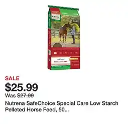 Tractor Supply Company Nutrena SafeChoice Special Care Low Starch Pelleted Horse Feed, 50 lb. Bag offer