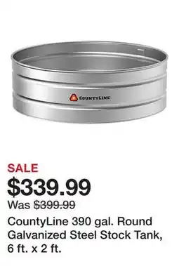 Tractor Supply Company CountyLine 390 gal. Round Galvanized Steel Stock Tank, 6 ft. x 2 ft offer