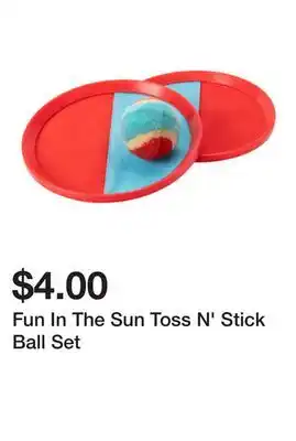 Five Below Fun In The Sun Toss N' Stick Ball Set offer