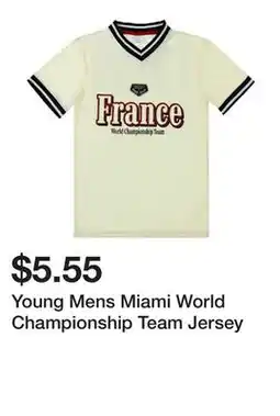 Five Below Young Mens Miami World Championship Team Jersey offer