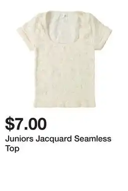 Five Below Juniors Jacquard Seamless Top offer