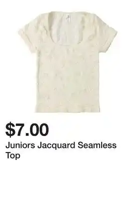 Five Below Juniors Jacquard Seamless Top offer