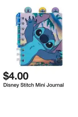 Five Below Disney Stitch Mini Journal offer
