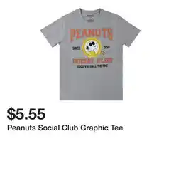 Five Below Peanuts Social Club Graphic Tee offer