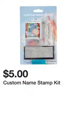 Five Below Custom Name Stamp Kit offer
