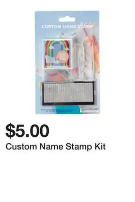 Five Below Custom Name Stamp Kit offer
