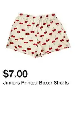 Five Below Juniors Printed Boxer Shorts offer