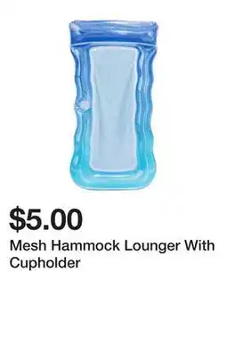 Five Below Mesh Hammock Lounger With Cupholder offer