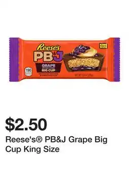 Five Below Reese's PB&J Grape Big Cup King Size offer