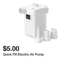 Five Below Quick Fill Electric Air Pump offer