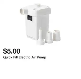 Five Below Quick Fill Electric Air Pump offer