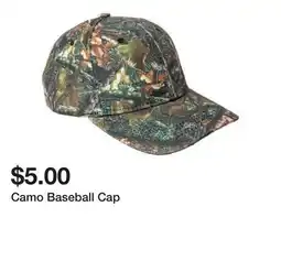Five Below Camo Baseball Cap offer