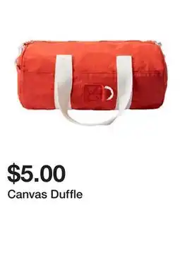 Five Below Canvas Duffle offer