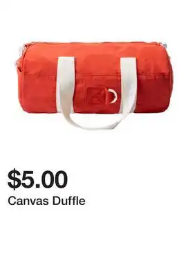 Five Below Canvas Duffle offer