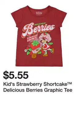 Five Below Kid's Strawberry Shortcake Delicious Berries Graphic Tee offer
