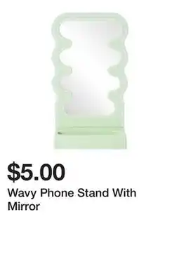 Five Below Wavy Phone Stand With Mirror offer