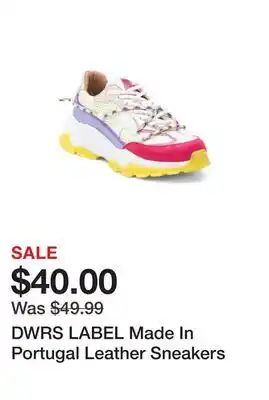 Marshalls DWRS LABEL Made In Portugal Leather Sneakers offer
