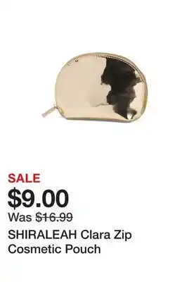 Marshalls SHIRALEAH Clara Zip Cosmetic Pouch offer