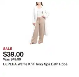 Marshalls DEPERA Waffle Knit Terry Spa Bath Robe offer