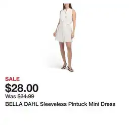 Marshalls BELLA DAHL Sleeveless Pintuck Mini Dress offer