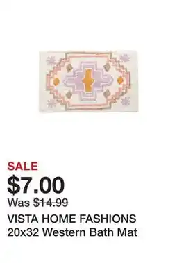 Marshalls VISTA HOME FASHIONS 20x32 Western Bath Mat offer