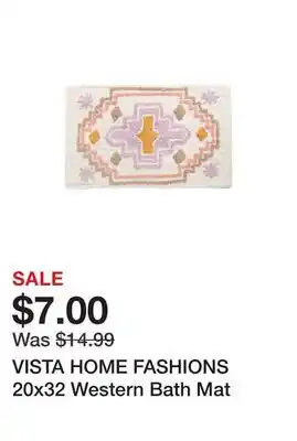 Marshalls VISTA HOME FASHIONS 20x32 Western Bath Mat offer